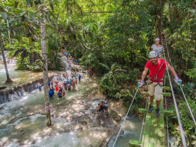 Dunns River Falls Zipline Combo